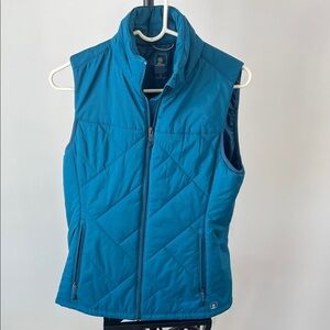 EMS Eastern Mountain Sports Teal Quilted Vest